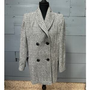 Vintage Herman Kay Petite Wool Double Breasted Coat